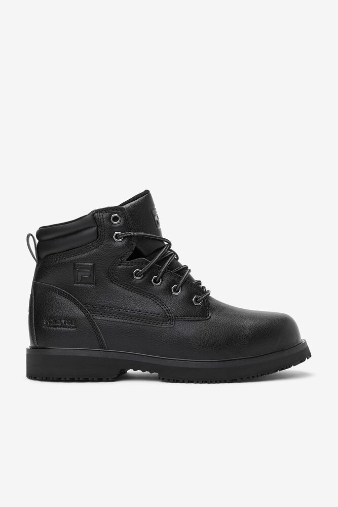 Fila Botasky Panske Landing Steel Slip Resistant Steel Toe Čierne - WIEKL6275